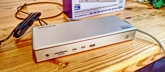 I tested this WavLink docking station and it's made for those who don’t like Thunderbolt ports, but want to connect 10K monitors to their laptop