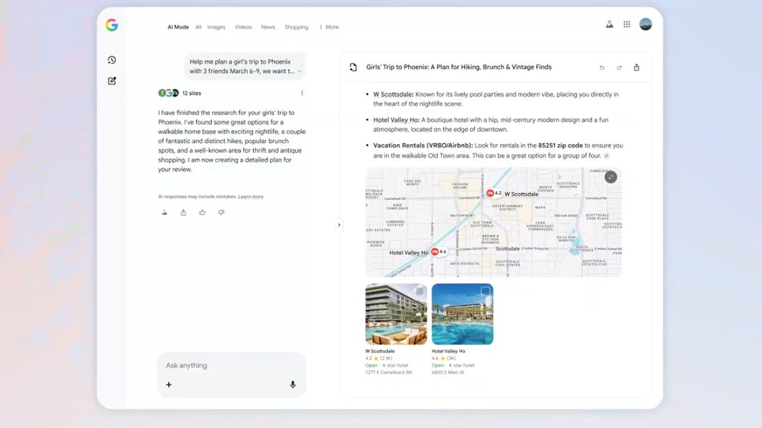 Google's New AI Travel Features Whip Up Itineraries, Flight Deals