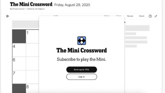The New York Times Mini Crossword Is No Longer Free to All: Here's One Way to Play