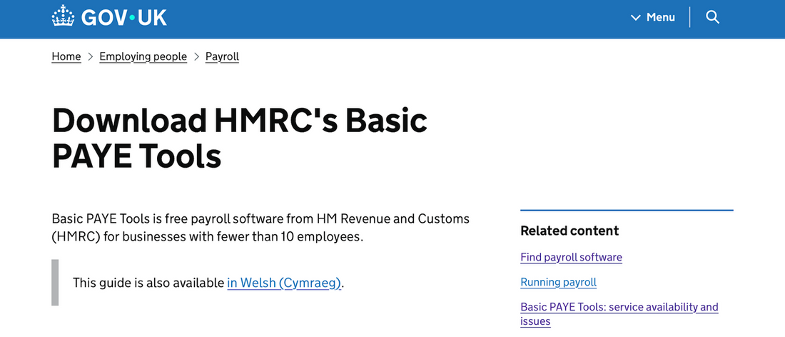 H1: HMRC Basic PAYE Tools review