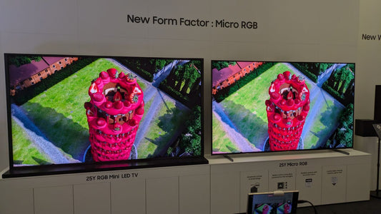 I saw Samsung's micro-RGB next to a Hisense RGB mini-LED TV, and the future of TV has me excited
