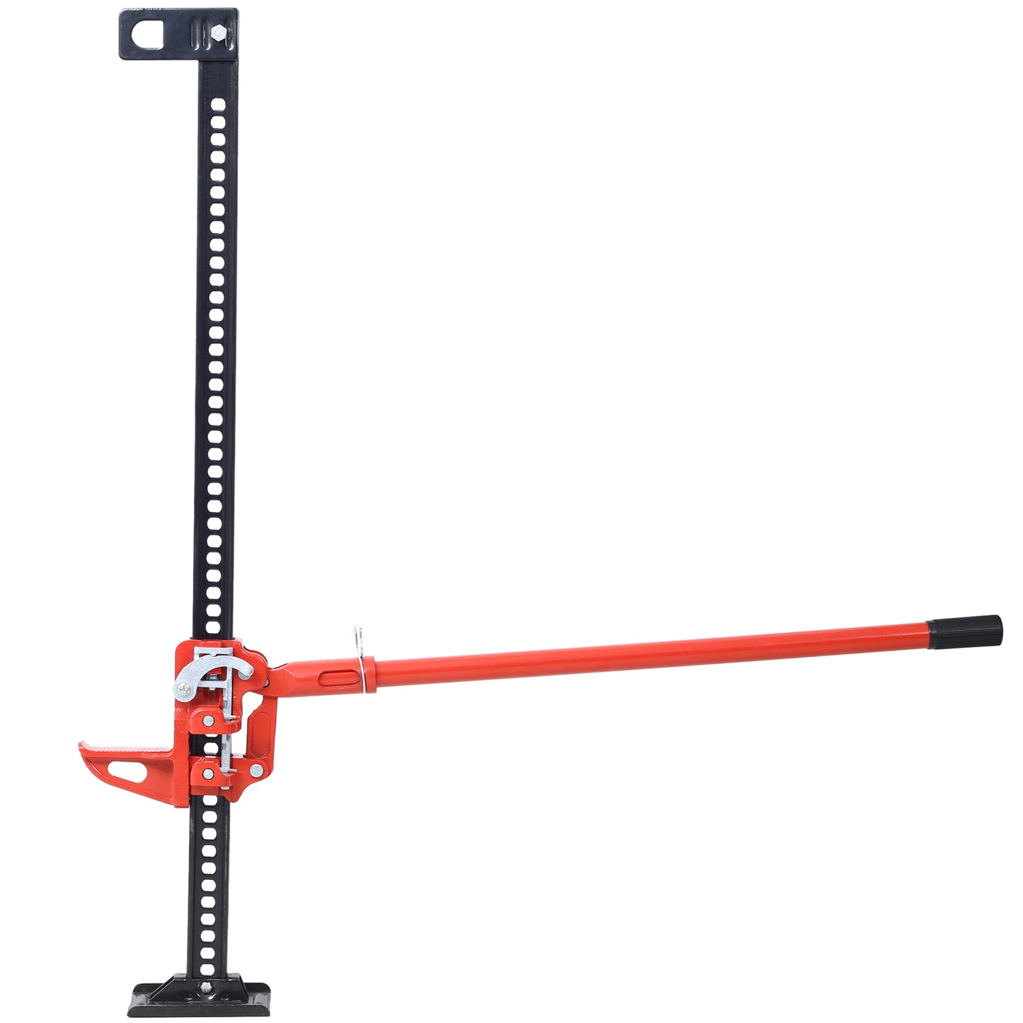 High Altitude Farm Jack, 48 Inch Practical Farm Jack, 7000 Lb Capacity Ratchet Off-Road Utility Jack, Heavy Duty Farm Jack For Tractors, Trucks, SUVs, Bumper Lifts, Red