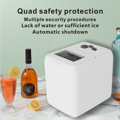 Ice Maker Ice Maker Countertop 44LBS Ice Maker Home Use Outdoor Use Ice Maker 20KG Compact Ice Maker With Ice Scoop & Basket, Ideal For Home Use Party Camping