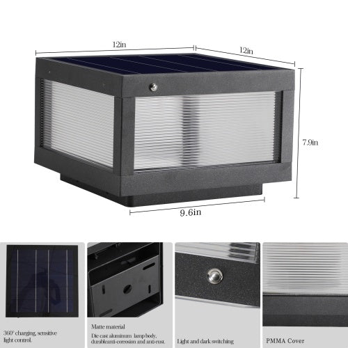 Solar Wall Light With Dimmable LEDs