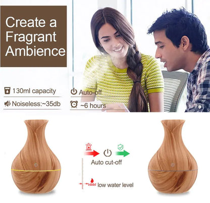 LED Ultrasonic Aromatherapy Essential Oil Diffuser