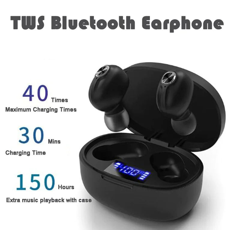 TWS Bluetooth Earbuds Waterproof Bluetooth 5.1 Headset Noise Cancelling Wireless - Anti Spier 