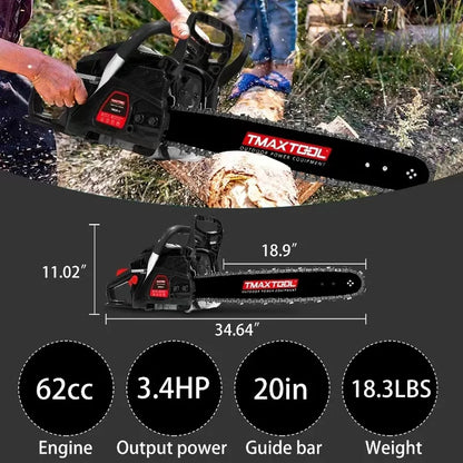 Powerful 20 Inch Gas Chainsaw