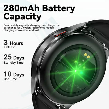 Smart Watch With Earplugs, 2-in-1 Headset Watch, With Fitness Tracker. Smart Watch For Answering Calls, Sports Smart Watch With Long Standby Time, Suitable For Android And IPhone