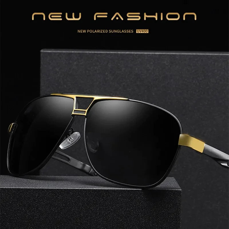 Mens Polarized Pilot Sunglasses Outdoor Driving UV400 Sun Glasses Sport Eyewear - Anti Spier 