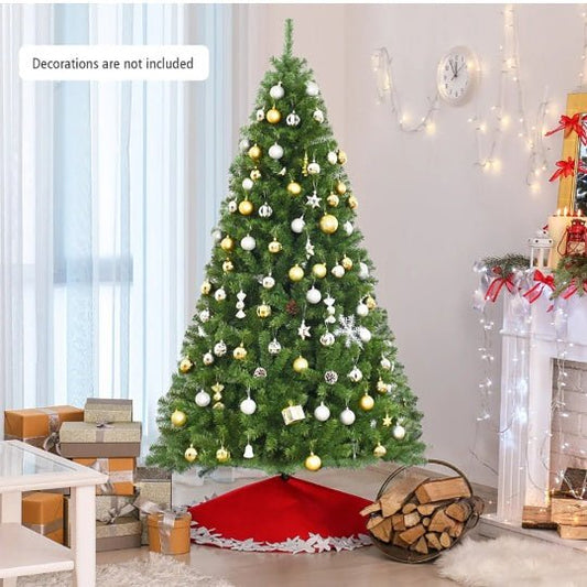 1 Pc 6 7.5 9 Feet Premium Artificial Hinged PVC Christmas Tree With Metal Stand Eye Catching Design Unlit Tree - Anti Spier - Anti Spier - 0