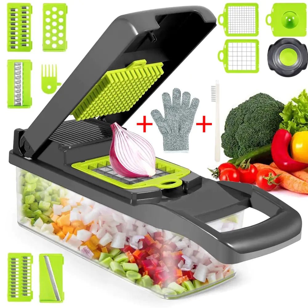 10 in 1 Multifunctional Cutter Shredder Slicer - Anti Spier - Anti Spier - 