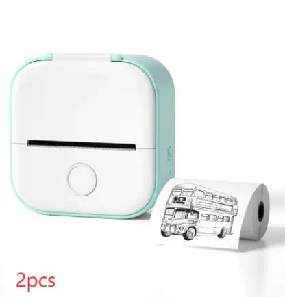 Portable Mini Thermal Label Printer Home Photo Printer Student Wrong Question Printer Bluetooth Mini Label Printer Price Tag - Anti Spier 