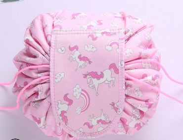 Animal Printing Large Capacity Drawstring Lazy Cosmetic Storage Bag