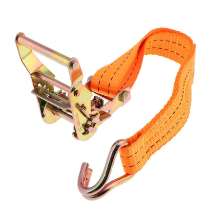 4 PK Ratchet Tie Down Straps 1.5" x 15 Feet 4,000 LB Safety J Hook Heavy Duty US