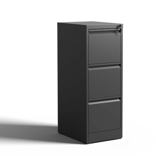 3 Drawer Metal Vertical File Cabinet With Lock Office Home Steel Vertical File Cabinet For A4 Legal