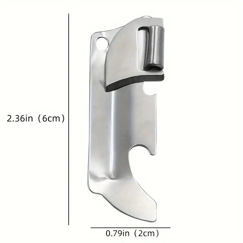 Stainless Steel Bottle Opener | 3pcs Stainless Steel Folding Bottle Opener Set | Versatile Manual, Ideal for Camping and Everyday Use, Includes 3 Interchangeable Grips, Camping Essentials, Sleek Metallic Finish, Durable Construction, Camping Accessories