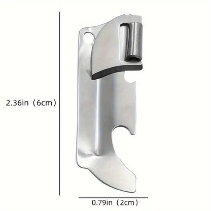 Stainless Steel Bottle Opener | 3pcs Stainless Steel Folding Bottle Opener Set | Versatile Manual, Ideal for Camping and Everyday Use, Includes 3 Interchangeable Grips, Camping Essentials, Sleek Metallic Finish, Durable Construction, Camping Accessories
