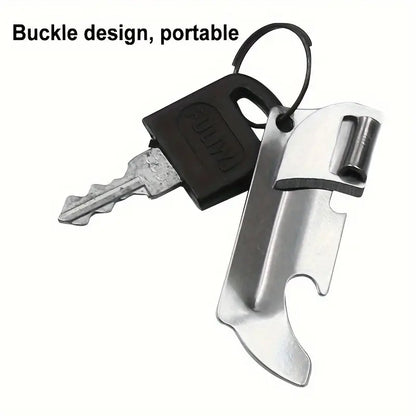 Stainless Steel Bottle Opener | 3pcs Stainless Steel Folding Bottle Opener Set | Versatile Manual, Ideal for Camping and Everyday Use, Includes 3 Interchangeable Grips, Camping Essentials, Sleek Metallic Finish, Durable Construction, Camping Accessories