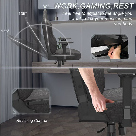 Lumbar Support, Flip Armrests, Headrests, Desk Chairs