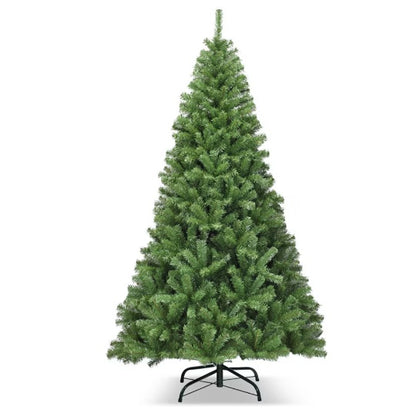 1 Pc 6 7.5 9 Feet Premium Artificial Hinged PVC Christmas Tree With Metal Stand Eye Catching Design Unlit Tree