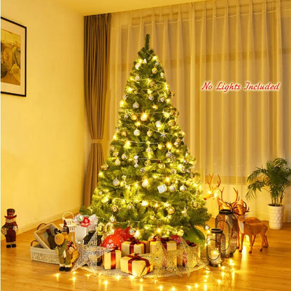 1 Pc 6 7.5 9 Feet Premium Artificial Hinged PVC Christmas Tree With Metal Stand Eye Catching Design Unlit Tree