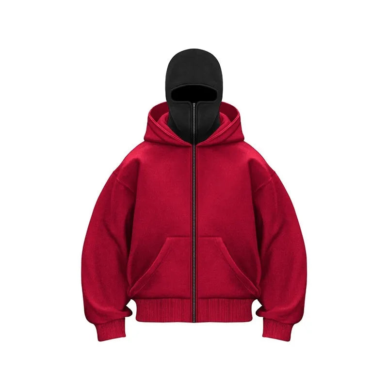 Fleece-lined Double Hooded Sweater