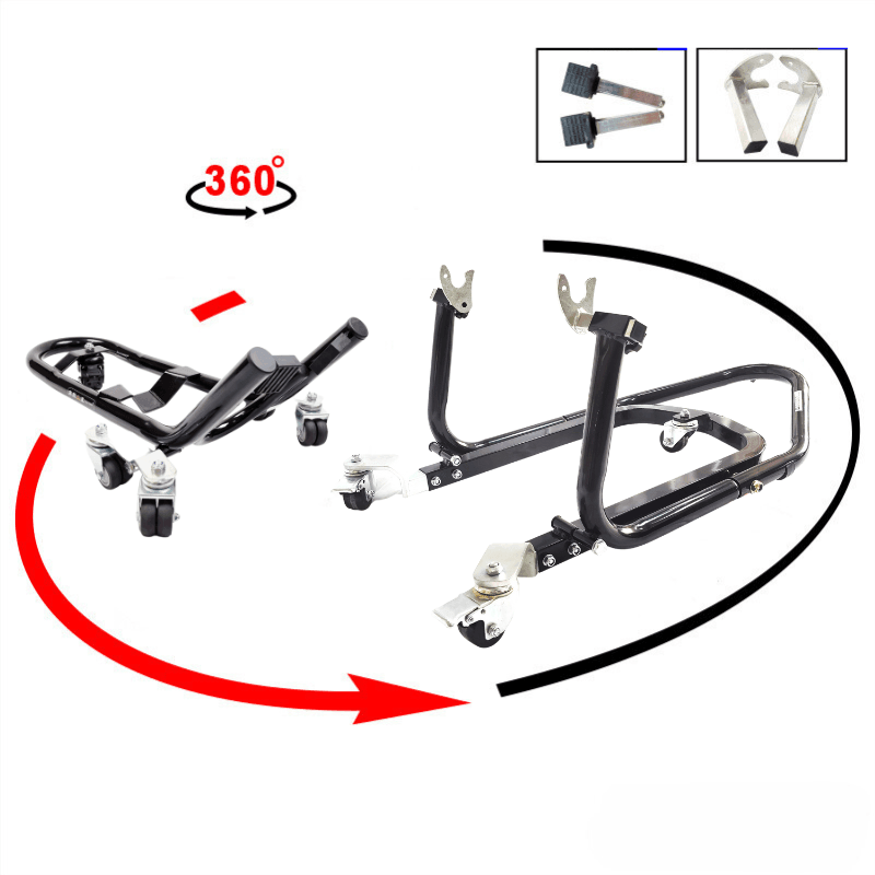 Liou Stand™ Motorcycle Paddock Stand Dolly Mover by Bean's Moto Booth
