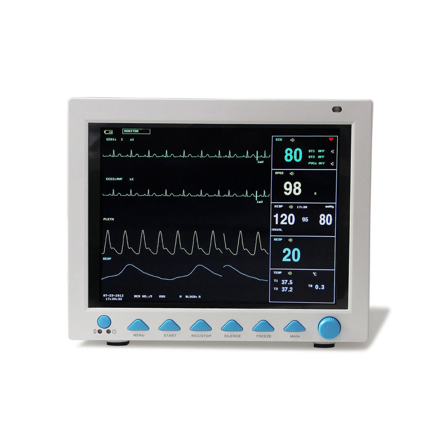 Vital Signs Veterinary Animal Patient Monitor 6 Parameters CONTEC CMS8000 VET