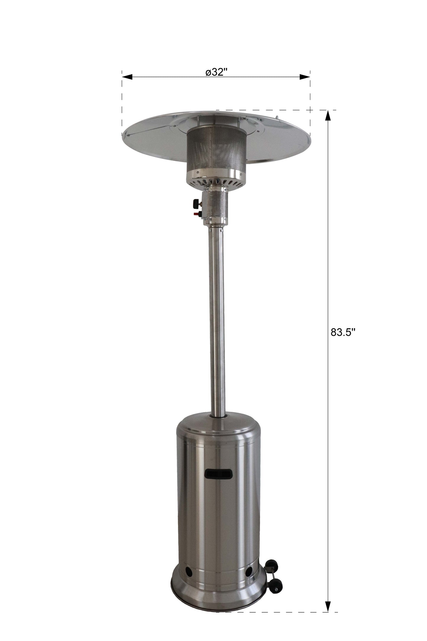 46,000 BTU Standing Patio Heater by Dropsure