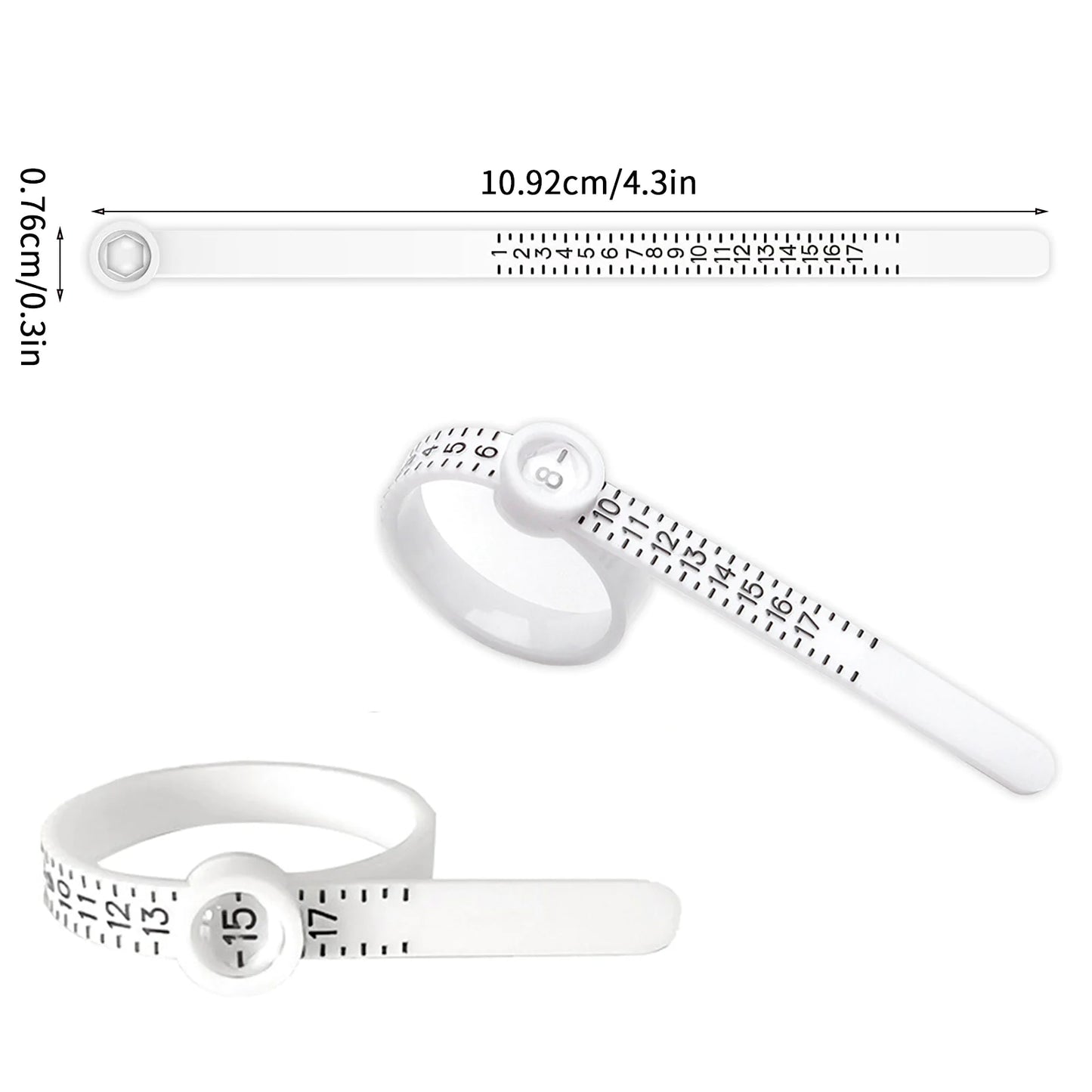 Measuring Tape With Magnifying Glass for finger