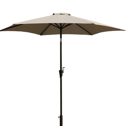 9' Pole Umbrella With Carry Bag, Creme by Dropsure