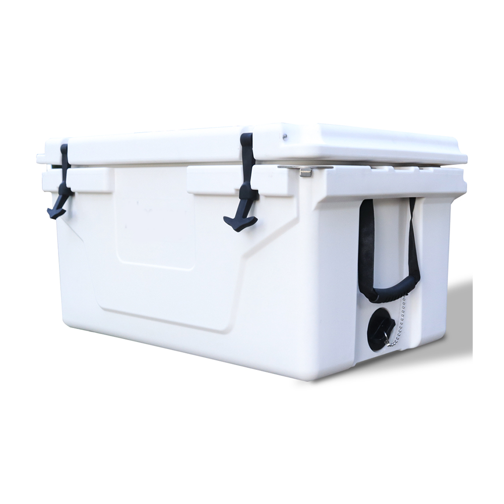 Khaki color ice cooler box 65QT camping ice chest beer box outdoor fishing cooler by Dropsure