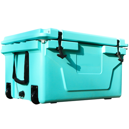 Khaki color ice cooler box 65QT camping ice chest beer box outdoor fishing cooler by Dropsure