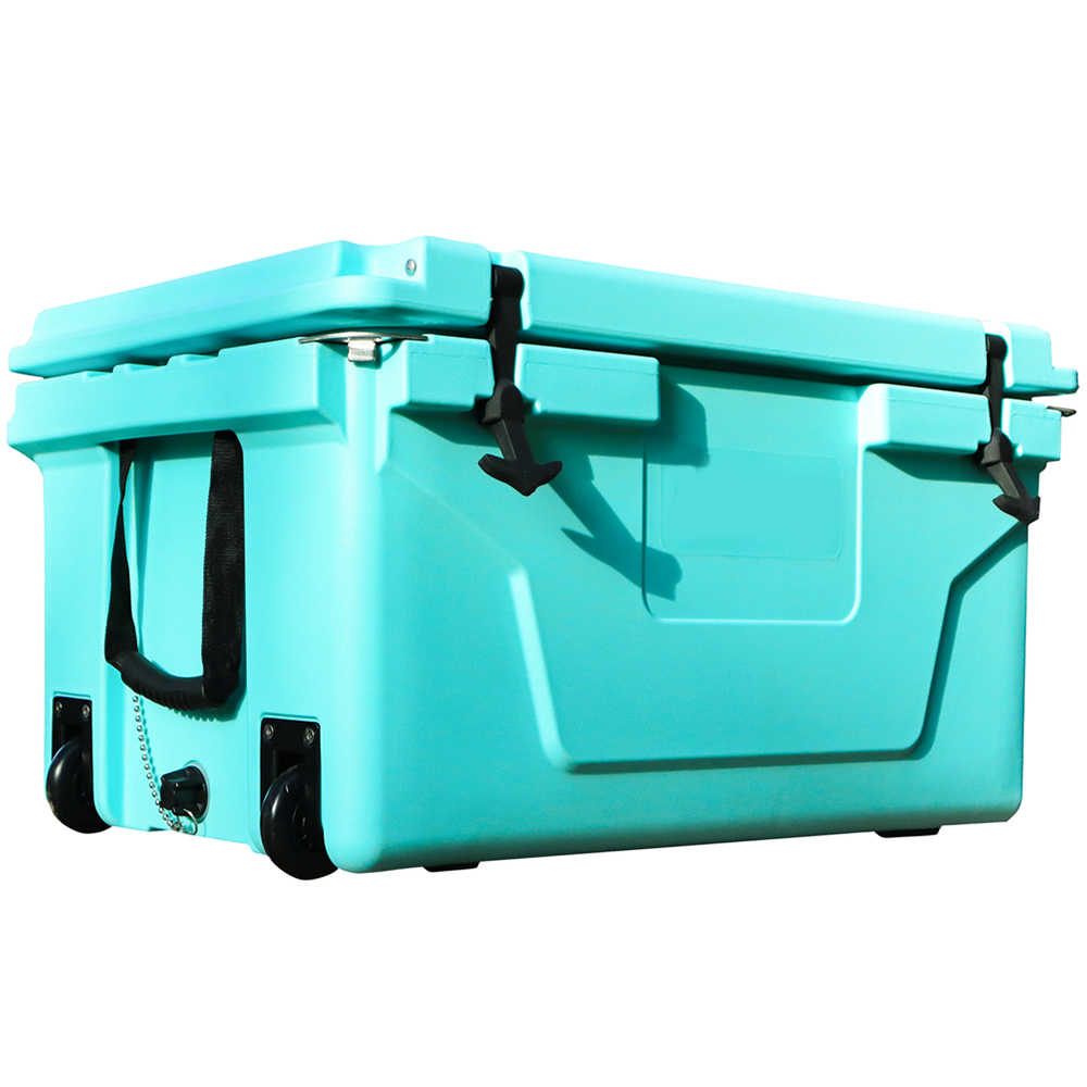 Khaki color ice cooler box 65QT camping ice chest beer box outdoor fishing cooler by Dropsure
