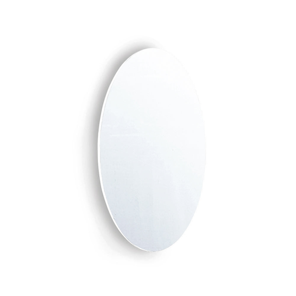 Frameless Beveled Wall Mounted Bathroom Mirror, HD Makeup Mirror, 25" Round Mirror by Dropsure