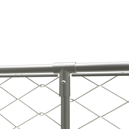 Large outdoor kennel, heavy duty outdoor fenced dog cage with swivel feeder, outdoor dog playpen with waterproof UV protection cover and safety lock,10' W x 10' D x 5' H. by Dropsure