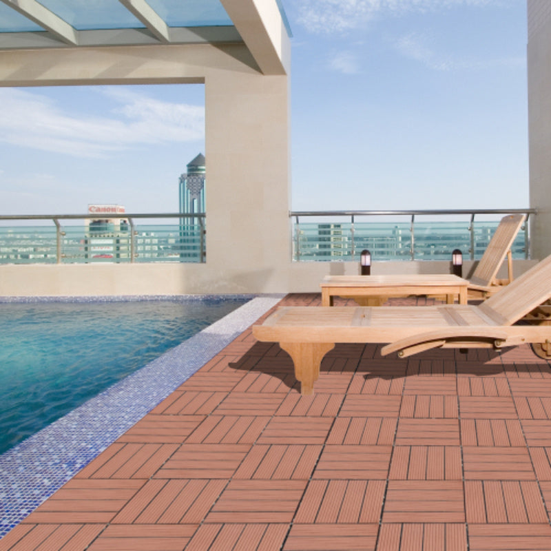 Wood Plastic Composite Deck Tiles Set Of 20