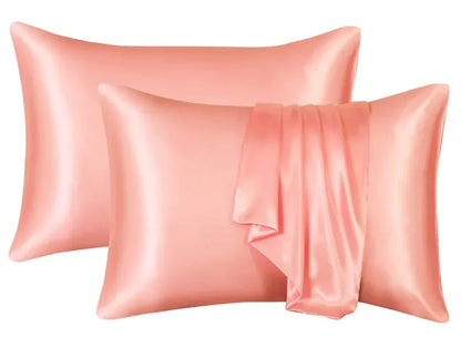 Silk-like Solid Color Pillowcase