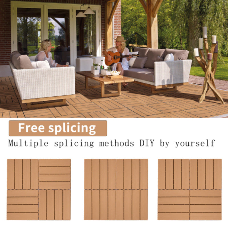 Plastic Interlocking Deck Tiles