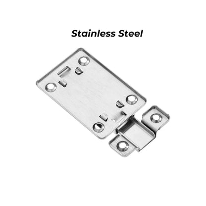 2Pcs Stainless Steel Latch Sliding Silver Doors Lock Keyless Door Bolt For Doors