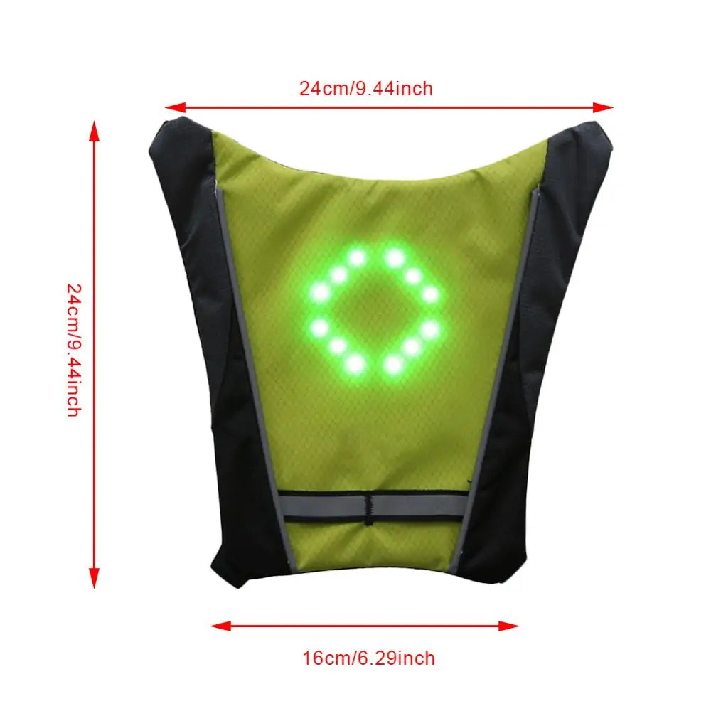 LED Cycling Safety Vest with Bag