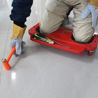 1pc Heavy-Duty Rolling Knee Pad Platform with Wheels - Cushioned Support for Carpenters, Flooring Contractors & Auto Repair Mechanics, Kneeling Aid
