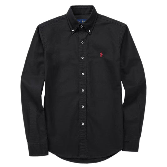 The same style RL Ralph all horse logo embroidered long-sleeved shirt, pure cotton men's POLO shirt with lapels