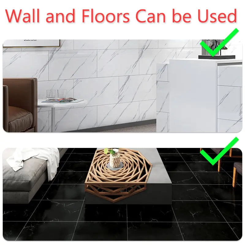 Thick Self-Adhesive Marble Floor Stickers