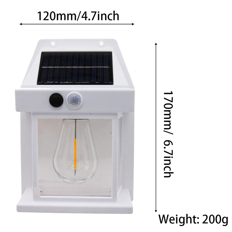 Solar-Powered Outdoor Wall Light