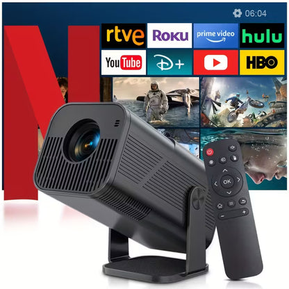 Advanced Portable Projector | 4K Video Decoding, WiFi 6, 1080P Home Theater, Built-In Android 11.0 | Suitable for Mobile Projection