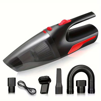 Wireless Car Vacuum Cleaner - Large Suction, Capacity, Charging, Suitable for Home And Car/Office Cleaning, Portable with Crevice Tool