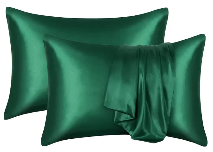 Silk-like Solid Color Pillowcase