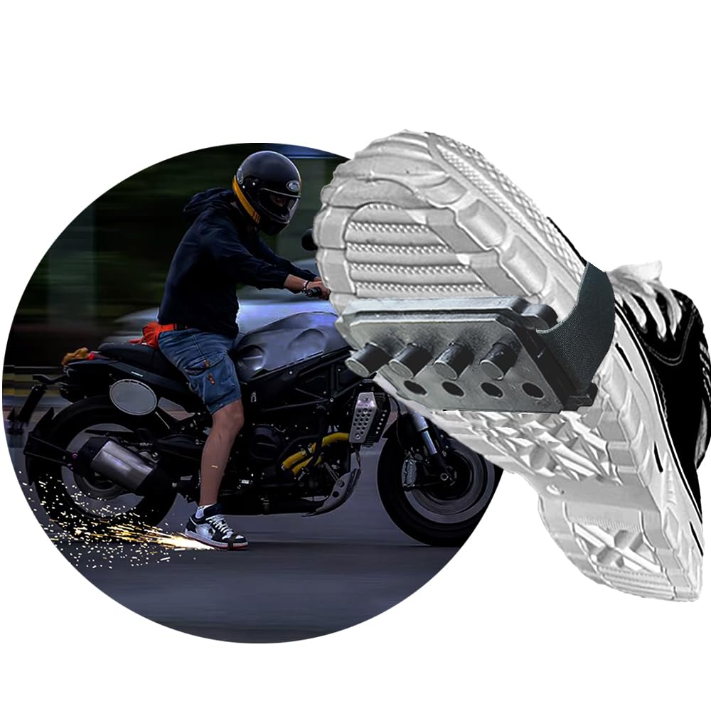 SprintSparkZK Upgrade 1/2PCS Reusable Motorcycle Sparks Shoe Covers | Bicycle Sparks | Skateboard Sparks | Cool Sole Sparkling Shoe Cover (1PC and 16 consumables) by Anti Spier