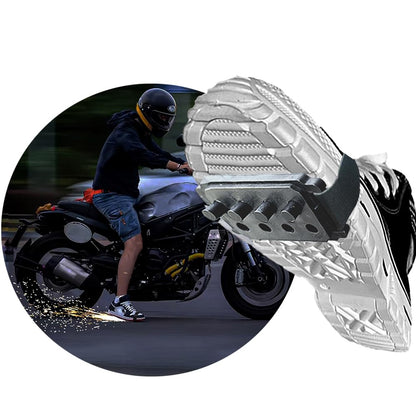 SprintSparkZK Upgrade 1/2PCS Reusable Motorcycle Sparks Shoe Covers | Bicycle Sparks | Skateboard Sparks | Cool Sole Sparkling Shoe Cover (1PC and 16 consumables) by Anti Spier